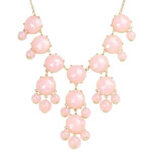 Bubble Necklace,Statement Necklace, Bubble Jewelry(Fn0508-Pink)