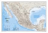 Map of Mexico Art Poster Print, 32x22