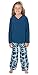 PajamaGram Blue Snowflake Fleece Matching Family Pajama Set