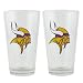 NFL Pint Glass Cup (2 Pack) - Minnesota Vikings