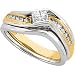 14K Two Tone Gold Diamond Bridal Engagement Ring
