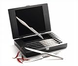 Pinzon 8-Piece Stainless-Steel Steak Knives in Wooden Gift Box