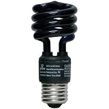 Globe 13-Watt Ultra-Mini Compact Fluorescent Spiral Bulb (60-Watt Incandescent Equivalent), Black Light, 3-Pack #37610