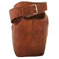 Borsa a tracolla Gusti Pelle Borsetta Vintage Ipad a mano spalla Uni Scuola Marrone M11