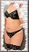 Sexy y2Diva Studded Leather Bra shown with Thong (DIVA3-200X) in Queen Plus Size 1X, 2X or 3X