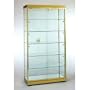 Quick Ship: Medium Spacious Glass Rectangular Wall Case Finish: Black / Black Frame, Mirror Back: Not Included, Sidelights: Not Included