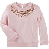 OSHKOSH(オシュコシュ) ヘザー フレンチテリー プルオーバー ピンク トップス長袖Tシャツ 4歳【並行輸入】