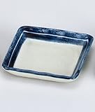 渕ライン角小皿 [小皿]