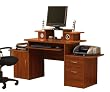 Belkin Aviator Desk With Integrated USB Hub In Expert Plum Finish By Ameriwood Furniture