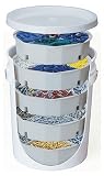 Custom LeatherCraft 1180 5 Trays with 5 Gallon Bucket