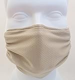Breathe Healthy Honeycomb Beige Mask - Asthma/Allergy Air Filtering Dust Mask with Germ Killing Antimicrobial Ideal for Sanding & Drywall, Renovation & Construction
