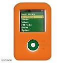 Creative Lab Zen V and V Plus 1GB 2GB 4GB Solid Color Silicone Skin Case Cover with Accessories Pack - Armband - Belt Clip - 6 Color Options, ORANGE+ARMBAND