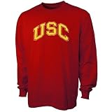 USC Trojans Cardinal Vertical Arch Long Sleeve T-shirt