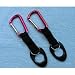 (2) Water Bottle Holders W/ Red Aluminum Carabiner Attachments