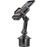 Smartphone Cradle with Extended Cup Holder Mount By Mediabridge - Car Mount for iPhone 6/6 Plus/5S, Samsung S6/S5/Note 3/Note 4 - Fits Phone Widths of 2"-4" (Part# PC3CM )