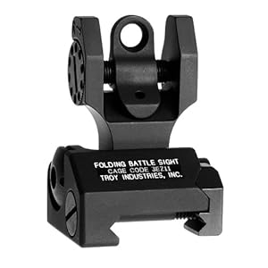Troy Industries Folding Battle Sight Rear (Black)