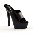 6 Inch Hot Evening Shoes Spike Heel Platform Sandal Shoes Black