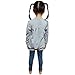 Jastore Kids Girls Clothing Set Long Sleeve T-Shirt +Pants Outfit (5T) Grey
