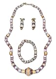 Bead jewelry set, 'Chocolate Candy'