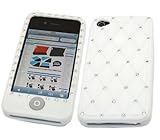 iTALKonline SoftSkin WHITE with BLING DIAMONDS DIAMONTE Super Hydro Silicon ....