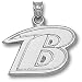 Baltimore Ravens NFL B Logo 5/8 Pendant (Silver)