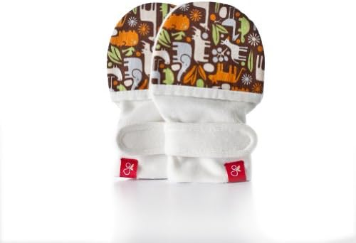 Guava Kids Guava Mitts - Tiny Zoo/Chocolate-Small/Medium
