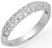 .31ctw Round Diamond 14k White Gold Wedding Band (SI1/2, I)