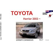 TOYOTA HARRIER 英語版取り説 FRO3000