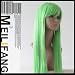 Coser CODE GEASS C.C Grass Green Long Straight Cosplay Wig 100CM