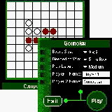 Gomoku for Palm OS downloadable Software