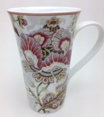 222 Fifth Gabrielle Cream Fine Porcelain Tall Latte Single Mug