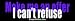 Make me an offer I can't refuse - funny bumper stickers (Large)