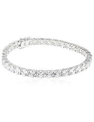 Myia Passiello "Timeless" Swarovski Cubic-Zirconia 5mm Wide Round Tennis Bracelet, 7.25"