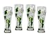 ArtisanStreet's Set of 4. Hand Painted 22 oz. Shamrock Pilsner Glasses. Made to Order, Signed by Artisan.