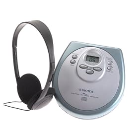 Audiovox CE144 Slimline Personal CD Player with Complete Car Kit