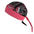 New Pink Pirate Head Scarf Bandana / Bandanna Biker Babe, Flame Chic Hat Cap