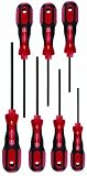 Wiha 46796 3K Ball End Hex Drivers with SoftGrip Handles, 7-Piece