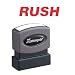 Rush Ink Stamp, 1/2x1-5/8, Red Ink