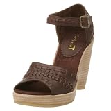 On Your Feet Women's Cannon Wedge Sandal with Ankle Strap