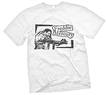 Freddie Mercury Queen BW T Shirt All Sizes