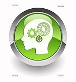 Wallmonkeys Peel and Stick Wall Graphic – ”head with Gears” Glossy Icon – 48″H x 45″W