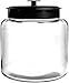 Anchor Hocking Glass Montana Jar with Black Aluminum Cover, 1.5 Gallon