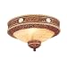 Monte Carlo MC138WI Western Bowl Light Kit, Weathered Iron finish, Includes Three 60-Watt Incandescent Candelabra Bulbs