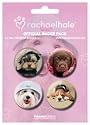 Posters: Dogs Badge Pack - 4 X 38mm Badges (6 x 4 inches)