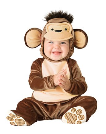 Lil Characters Unisex-baby Infant Monkey Costume small
