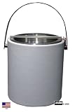 Leatherette White Ice Bucket By ArvindGroup
