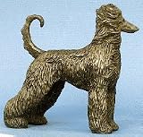Afghan Hound: Cold-cast Bronze Figurine 5.75 Inches Long