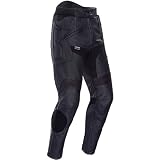 Tour Master Apex Men's Leather Street Motorcycle Pants - Color: Flat Black, Size: Large