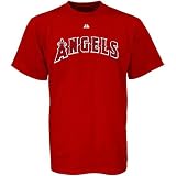 Majestic Los Angeles Angels of Anaheim Red Wordmark T-shirt