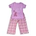 Saras Prints - Girls Cotton Pajamas, Pink, Orange